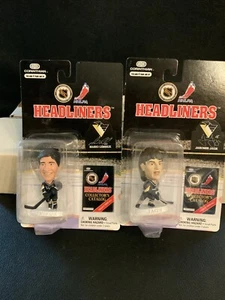 Pittsburgh Penguins Mario Lemieux and Jaromir Jagr Headliners Figures NHL #500 - Picture 1 of 4