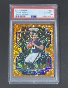 2021 PANINI PRIZM DAVIS MILLS ROOKIE CARD DISCO PRIZM SP TEXANS #352 RC - PSA 10 - Bild 1 von 6