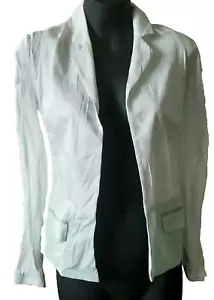 JOSH GOOT Long Sleeve Button Flap Pocket Cotton Blazer Jacket Pale Green S - Picture 1 of 11
