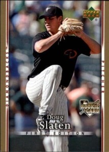 2007 Upper Deck First Edition Arizona Diamondback Baseball #1 Doug Slaten Rookie
