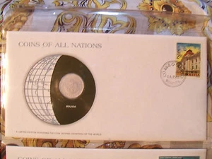 Coins of All Nations Bolivia 25 centavos 1972 UNC - Picture 1 of 2