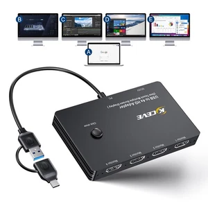 USB to 4 HDMI Adapter, Multi-Monitor Display 5 Separate Screens, Support Mirr... - Picture 1 of 8