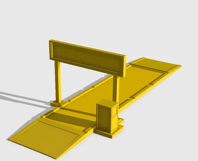 1/25 1/24 3D CAT Scale Certified Weigh Station Semi Plastic Scale Model Kit - Image 1 of 2