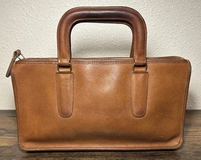 Vintage Coach Bonnie Cashin Brown Slim Satchel Briefcase Shoulder Bag USA 1970's - Image 1 of 4