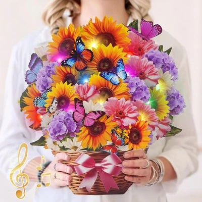 Tarjetas de cumpleaños emergentes con música y luces Foto 1 de 4