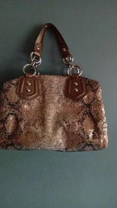 Coach Madison Pailletten Schlangenleder Druck Umhängetasche Tasche Handtasche 15269_ Multi 598 $ selten - Bild 1 von 10