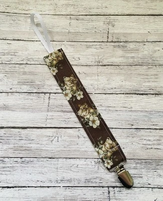 Beautiful Country Cows Farm Meadow Flowers Pacifier Clip - Image 1 of 2