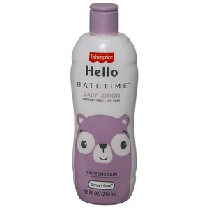 Fisher Price Hello Bathtime Baby Lotion 10 oz Softens Skin Paraben Free Dye Free - Picture 1 of 2