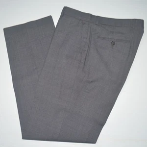 Ralph Lauren Anzughose 100 % Wolle grau Haifischleder vorne flach 33 x 32 - Bild 1 von 3