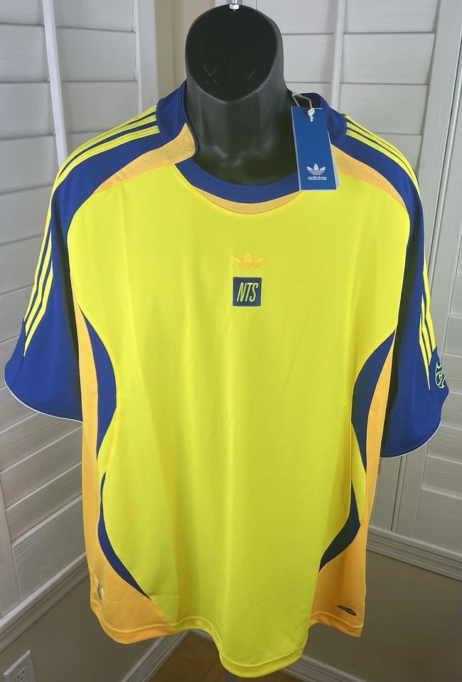 Adidas x NTS Radio Yellow/Blue Training Jersey - JI5146 - Men’s Size M