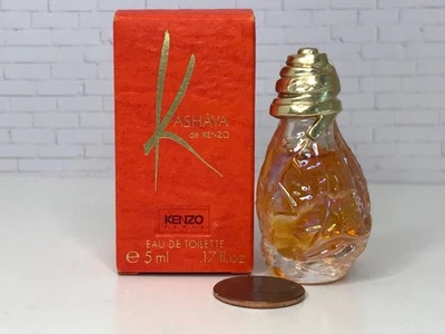 Kashaya de Kenzo * MINI* 香水淡香水 0.17 液量盎司/5 毫升复古全新带盒 — 第 1/3 张图片