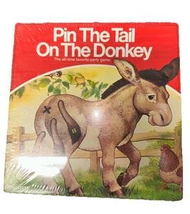 Vintage Pin the Tail on the Donkey Pressman Brettspiel neu versiegelt - Bild 1 von 5