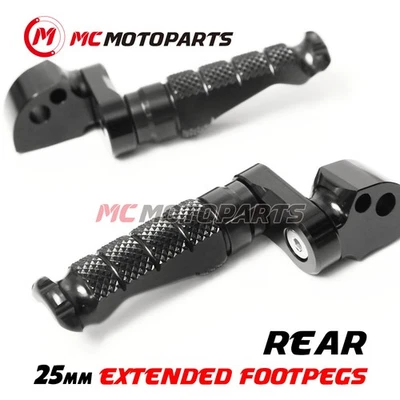 R-FIGHT Passenger Footpegs 25mm Riser For Kawasaki Ninja 250R 300R Foto 1 de 4