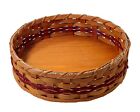 Amish Tabletop Lazy Susan 12" Oak Storage Basket by Amish Baskets and Beyond