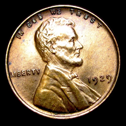 1929 Lincoln Cent Wheat Penny  ---- Gem BU Details Coin ---- #UU807 Cover