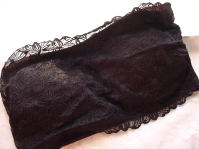 No Boundaries Bandeau Bra Top XXL 2XL Black Lace Optional Padding - Image 1 of 4