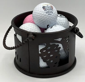 Decorative Bucket of Golf Balls Packers Whistling Straits Pink - Picture 1 of 20