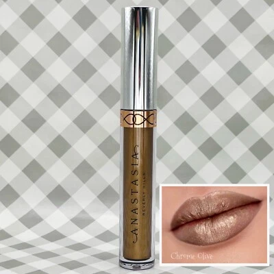 Anastasia Beverly Hills CHROME OLIVE Liquid Lipstick ABH Holiday ••NEW••🎁 - Image 1 of 4
