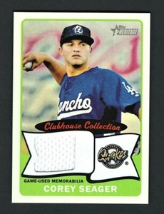 Corey Seager Quakes 2014 Topps Heritage Minor League Game-Used Patch Card - Picture 1 of 2