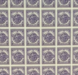 Honorable Discharge Commemorative Mint Postage Stamp Sheet 1946 Scott 940 - Picture 1 of 2