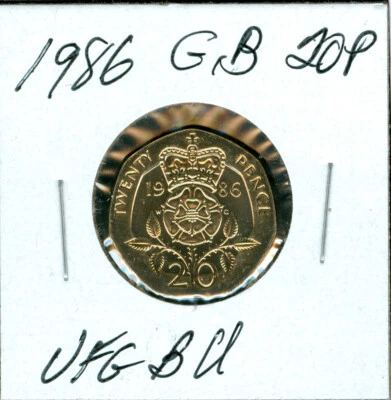1986 GREAT BRITAIN 20 PENCE ULTRA FINEST GEM BU      $3.49  SHIPPING UK * - Image 1 of 2