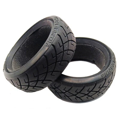 HPI 21mm Pro-Compound X-Pattern Belted Radial Tire w/Foam for HPI RS4 HPI4485 - Image 1 of 3