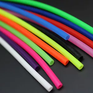 Tubo de silicona UV de 12 colores 3X4 mm tubo hueco suave flexible 10" material de unión para moscas - Imagen 1 de 5