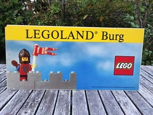 LEGO WERBETAFEL LEGO BURG 1986 FÜR REGALE VON HINTEN BELEUCHTBAR 54x25 CM - Bild 1 von 1