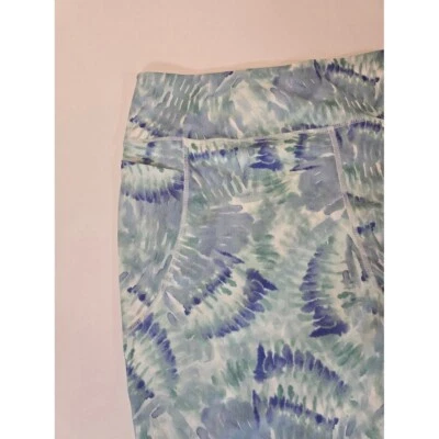 Bebe Sport Watercolor Print Leggings with Pockets Activewear 3XL - Image 1 of 4