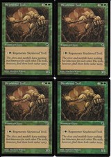 MTG: SKYSHROUD TROLL Tempest COMMON; played, Excellent condition x4
