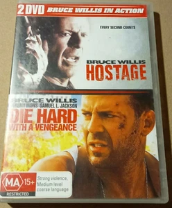 Hostage - Die Hard -- Bruce Willis dvd set region 4 PAL - Picture 1 of 2