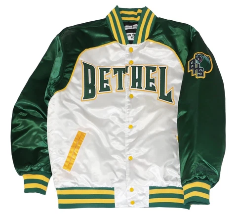 Allen Iverson Men's Headgear Classics Bethal High School Satin Jacket Cover