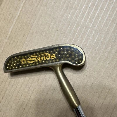 J.C. Smith Putter Unique Ball Bearing Gold Tone 35" Vintage Retro Sands - Image 1 of 4
