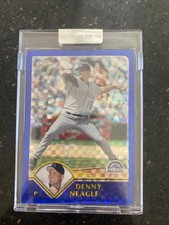 2003 Topps Chrome #97 Denny Neagle Blue XFRACTOR #/50 Sealed