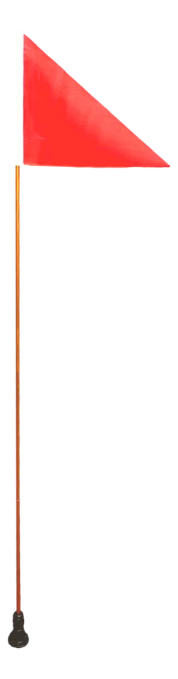 Pactrade Marine Pontoon Kayak Canoe Flag Pole Lock Socket Base Red Flag Aluminum