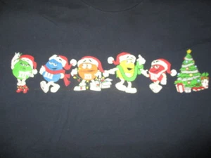 M&M's Brand Label - Mars M & M's CHRISTMAS Tree (LG) T-Shirt - Picture 1 of 2