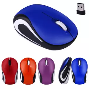 Fashion Cute MINI 2.4 GHz Wireless Optical Mouse Small Mice For PC Laptop - Picture 1 of 14