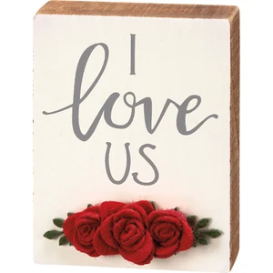 Letrero de caja insertada - I Love Us - Imagen 1 de 3
