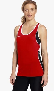 NEW $34.99 Asics Main Street Beach Women's Tank Top RED /Black Sz S - Picture 1 of 2