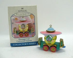 Hallmark 1998 adorno de guarda, coche de pasajeros, tercera de la serie Cottontail Express - Imagen 1 de 7
