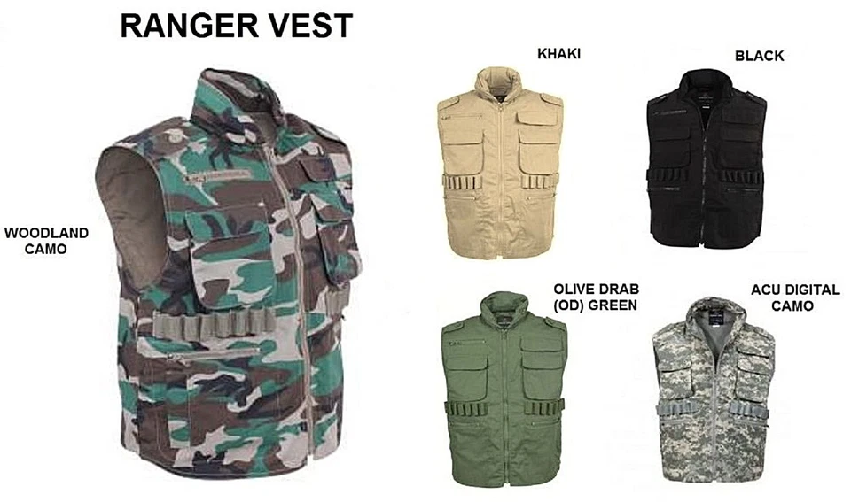 RANGER VEST Hunting Fishing Camping Duck Bird Dove Army Military Paintball S-5X - Image 1 of 1