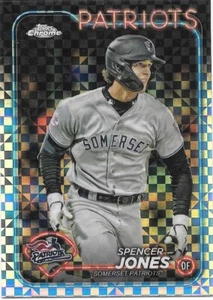 2024 Topps Chrome Pro DeBut SPENCER JONES X-Fractors -SOMERSET PATRIOTS- - Imagen 1 de 1