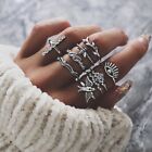 Vintage Shiny Charm Knuckle Rings Women Gift Fashion Ring Jewelry Accessory Set