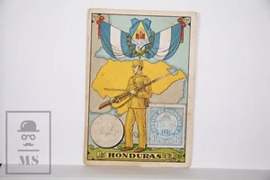 Trading Card - Flag, Soldier & Country. 33, Honduras - Spanish Chocolate Adv. - Foto 1 di 2