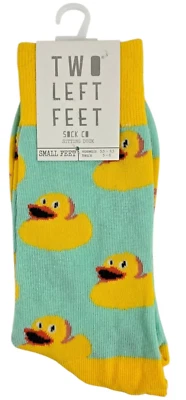 NUEVOS CALCETINES UNISEX Dos Pies Izquierdos AMARILLO Goma Pato TALLA W5.5-9.5/M5-8 FRB4 Foto 1 de 4