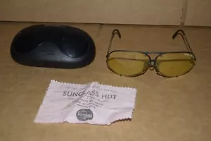 VINTAGE! CARRERA PORSCHE DESIGN 5621 HERREN SONNENBRILLE in seltenem Gelb mit Etui - Bild 1 von 12