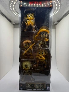 Netflix One Piece Treasure Chest Mini figure 5 Pack -Luffy Nami Ussop Sanji Zoro - Picture 1 of 6