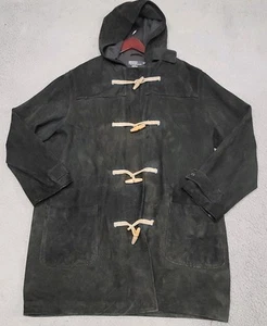 Polo Ralph Lauren giacca uomo XL camoscio corda toggle cappuccio piumino foderato lana - Foto 1 di 21