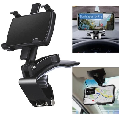 Universal 360° Car Phone Mount Dashboard Holder For Cell Phone Samsung iPhone US - Image 1 of 4