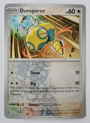 Dunsparce 128/162 Sv05: Temporal Forces Reverse Holo NM - Image 1 of 2